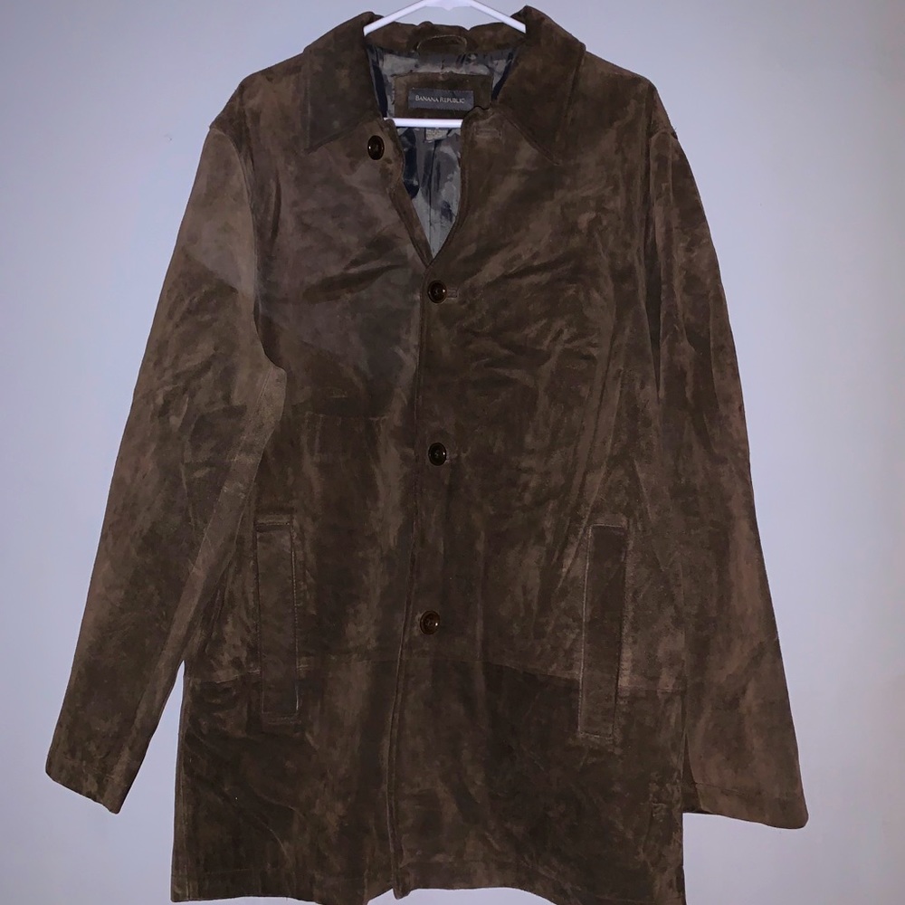 [Med] EUC Men’s Suede Coat